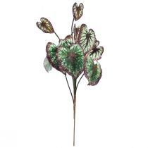 Artikel Begonia Konstgjorda växter Blad Begonia Grön Lila 62cm