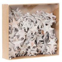 Artikel Björkstjärnor mini 2cm - 2,5cm vitkalkade 150 st