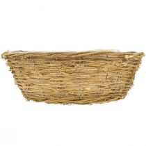 Artikel Stor blomskål, planteringskorg med rankor, Ø40cm H13cm, naturlig dekoration, borddekoration, unikt verk