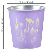 Artikel Metallblomkruka, blomkruka, lila, Ø11,5 cm, H11,5 cm