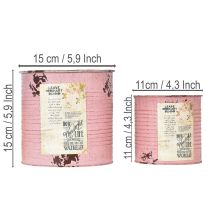 Artikel Blomkrukaset för balkong och trädgård, dekoration för planteringslåda, vintagestil, 15 cm, 3 delar