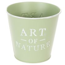 Artikel Blomkruka i zink, mintgrön, Ø15 cm, H13,5 cm