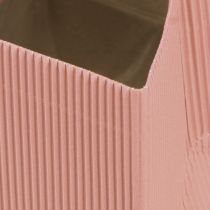 Artikel Blomkruka blompåse rosa lax 12cmx12cm 6 st