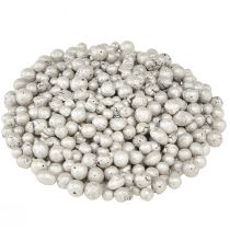 Artikel Briljanta dekorativa pärlor 4mm - 8mm champagne 1l