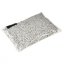 Artikel Briljanta dekorativa pärlor 4mm - 8mm vita 1l