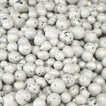 Artikel Briljanta dekorativa pärlor 4mm - 8mm vit 1l