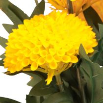 Artikel Dahlia konstgjorda dekorativa blommor Yellow Blossom L64cm 3 st
