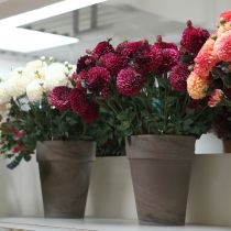 Artikel Konstgjorda dahliablommor med lila blommor Ø10cm L80cm 2st