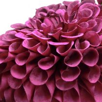 Artikel Dahlia konstgjorda blommor med lila blommor Ø10cm L80cm 2st