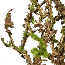 Artikel Dekorativ gren med mossa konstgjord höstdekor grågrön L78cm