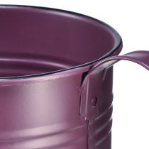Artikel Dekorativ vattenkanna lila metallkruka Ø13,5cm H12,5cm