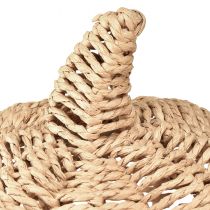 Artikel Dekorativ pumpa raffia naturlig rustik höstdekoration Ø25cm H25cm