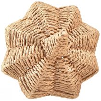 Artikel Dekorativ pumpa raffia naturlig rustik höstdekoration Ø25cm H25cm