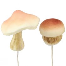 Artikel Dekorsvampar för att sticka bruna dekorativa svampar höst 3,5/5,5 cm 16 stycken