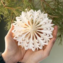 Artikel Eleganta papperssnöflingor för vinter- och juldekorationer