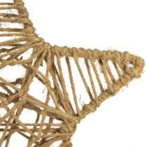 Artikel Dekorstjärna för hängstjärna av naturjute 28cm 4 st