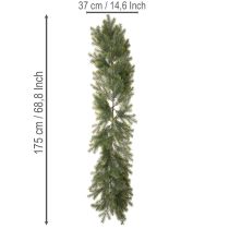 Artikel Konstgjord girlang av grangrenar för kreativ blomsterdekoration, 175 cm