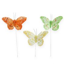 Artikel Dekorativa fjärilar på tråden 10cm 12st
