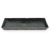 Artikel Dekorativ bricka antracit 27 cm x 12 cm