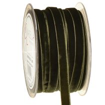 Artikel Dekorativa band sammet mörkgrön 10mm 20m