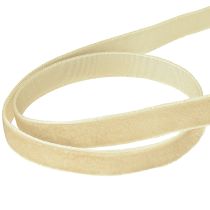 Artikel Dekorativt band sammetsband presentband sammet beige 10mm 20m
