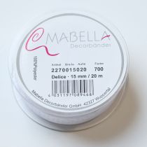 Artikel Festligt dekorationsband för att dekorera presenter och pysselprojekt, 1,5 cm brett, 20 m långt