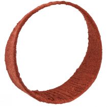 Artikel Dekorativ jutering bred slinga gul ockrabrun Ø30cm 3st