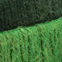 Artikel Dekorativ ring jute dekorationsögla grön mörkgrön 4cm Ø30cm 2st