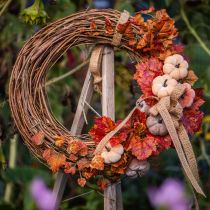 Artikel Dekorativ ring mini vinrankrans naturlig Ø15cm 6 delar DIY-dekoration