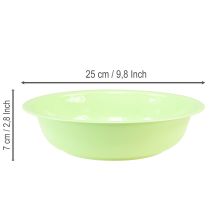 Artikel Dekorativ metallskål med emaljeffekt, grön limegrön, 25 cm