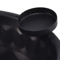 Artikel Dekorativ metallskål i svart – Gugelhupf design, 26 cm – snygg värmeljushållare för en mysig atmosfär