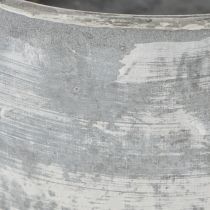 Artikel Dekorativ metallskål, oval, grå, L22,5/19,5/16 cm, set om 3