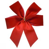 Artikel Dekorativ rosett röd sammetsrosett 4cm bred julrosett för utsida 15×18cm 2st
