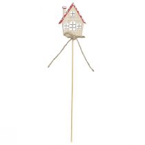 Artikel Dekorproppar Juldekoration hus trä 4,5x5cm 12 st