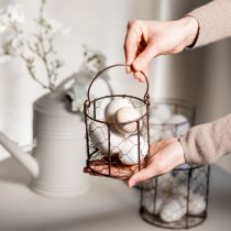 Artikel Trådkorgset perfekt för användning i dekoration eller i trädgården, 25 cm, 1 set