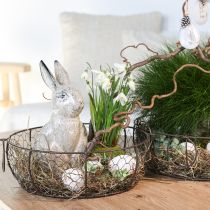 Artikel Trådkorgskål med handtag Brun Ø35/30/25 cm Set om 3