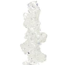 Artikel Istappsjulgransprydnader med glitter, vinterdekoration, 17,5 cm, 4 stycken