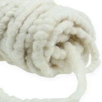 Artikel Filtsnöre fleece Mirabell 25m vit