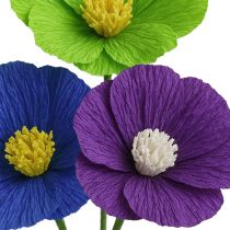 Artikel Blomsterpapper mörklila 50x250cm