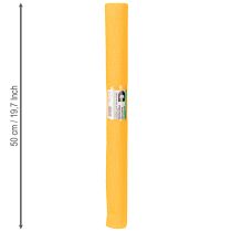 Artikel Blomsterpapper med kräppapper solgult 50x250cm