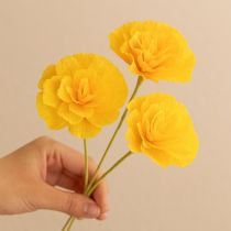 Artikel Blomsterpapper med kräppapper solgult 50x250cm