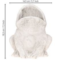 Artikel Groda dekorativ växtkruka blomkruka betonggrå H18,5cm