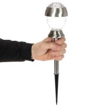 Artikel Solcellsdrivna trädgårdsbelysningar, globlampor med jordspett, 36 cm, 4 stycken