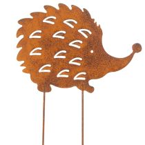 Artikel Trädgårdspåke igelkott rost patina dekorativ trädgårdspåke 20cm