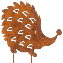 Artikel Trädgårdspåke igelkott rost patina dekorativ trädgårdspåke 20cm