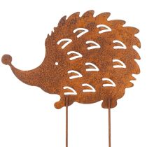 Artikel Trädgårdspåke igelkott rost patina dekorativ trädgårdspåke 20cm