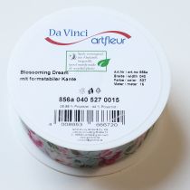 Artikel Presentband med blommönster för elegant presentinslagning, 15 m