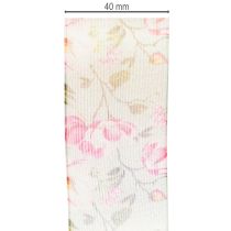 Artikel Presentband med blommönster för elegant presentinslagning, 15 m