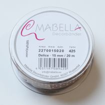 Artikel Presentband med prickar för snygga bröllopsdekorationer och kreativa förpackningar, 1,5 cm brett, 20 m långt