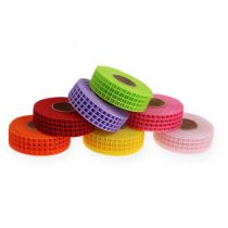 Rutband 3cm x 10m färgglada 7st